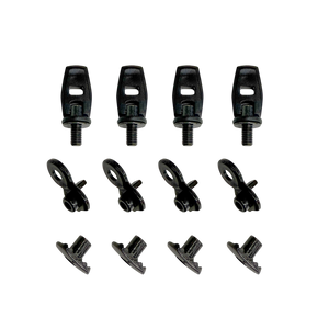 Tool-less high back mounting screw set