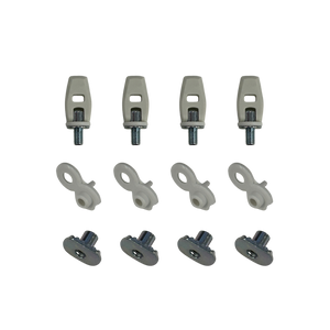 Tool-less high back mounting screw set