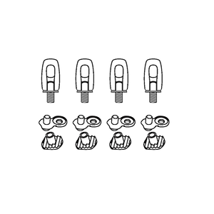 [17-18] Tool-less high back mounting screw set